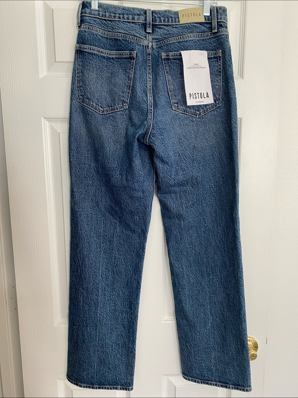 Pistola Cassie Super High Rise Straight Jean in Palladium Size 28 NWT - Picture 4 of 9
